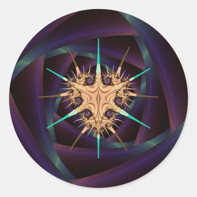 Pegatina Redonda Lenti Bug (Anverso)