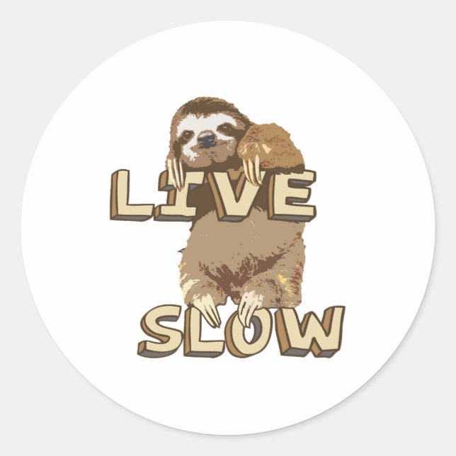 PEGATINA REDONDA LENTO LENTO EN VIVO (Anverso)