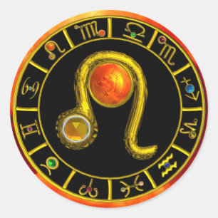 PEGATINA REDONDA LEO