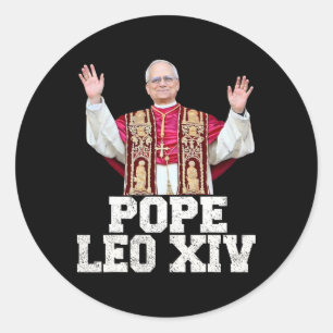 Pegatina Redonda Leo Xiv 1