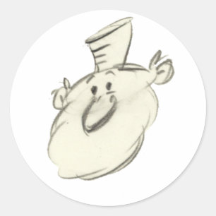 Pegatina Redonda Leonardo