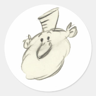 Pegatina Redonda Leonardo