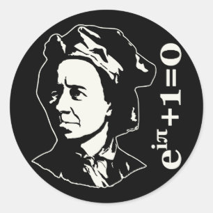 Pegatina Redonda Leonhard Euler
