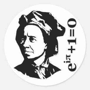Pegatina Redonda Leonhard Euler