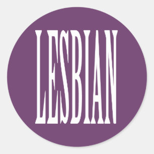 PEGATINA REDONDA LESBIANA GRANDE