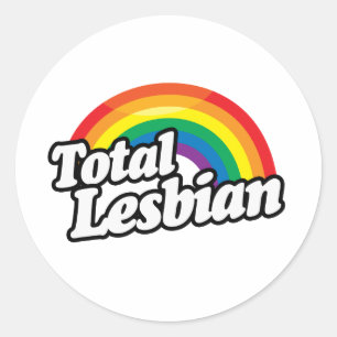 PEGATINA REDONDA LESBIANA TOTAL