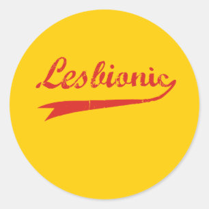 Pegatina Redonda Lesbónica