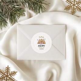 Pegatina Redonda Let’s Party Groundhog 5th Birthday – Fun Kids 