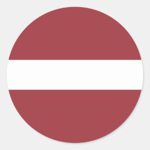 Pegatina Redonda Letonia