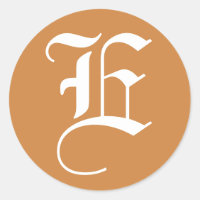 Letra e alfabeta Boda de Janz White Peru Gold