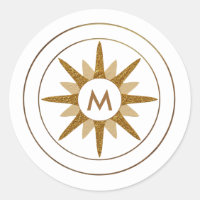 Letra minimalista auricular estelar monograma simp