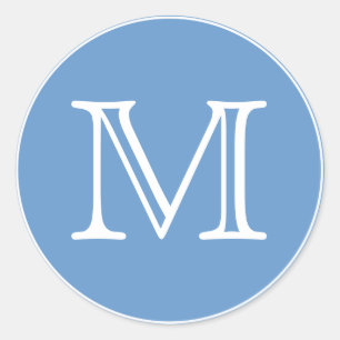 Pegatina Redonda Letra monográfica