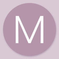 Letra mordaz morada y blanca moderna minimalista