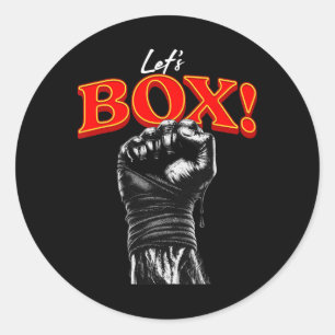 Pegatina Redonda Let's Box