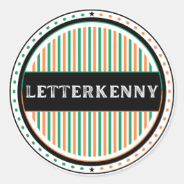 Pegatina Redonda Letterkenny City Pride Emblem – Irish Identity