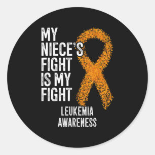 Pegatina Redonda Leucemia: la lucha de mi sobrina contra la leucemi