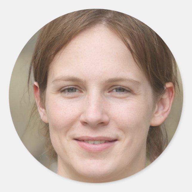 Pegatina Redonda Levantarse y brillar (Anverso)