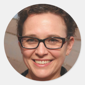 Pegatina Redonda Levantarse y brillar