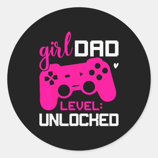 Pegatina Redonda Level_ Unlocked New For Hostal  (Anverso)