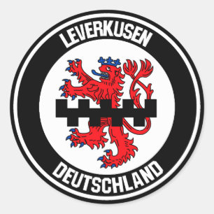 Pegatina Redonda Leverkusen Round Emblem