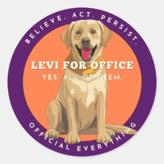 Pegatina Redonda Levi For Office