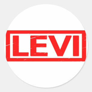 Pegatina Redonda Levi Stamp