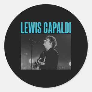 Pegatina Redonda Lewis Capaldi €"Live Photo
