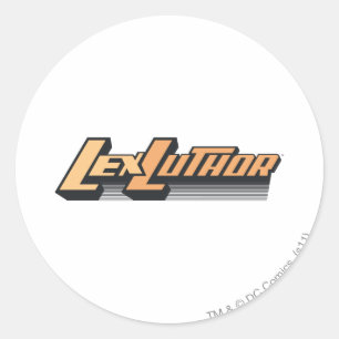 Pegatina Redonda Lex Luther - Una línea