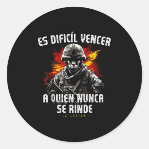 Pegatina Redonda Leyenda de la Legión Española