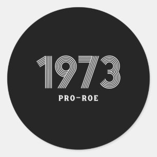Pegatina Redonda Leyes de Aborto de Protesta Pro Roe Pro Choice