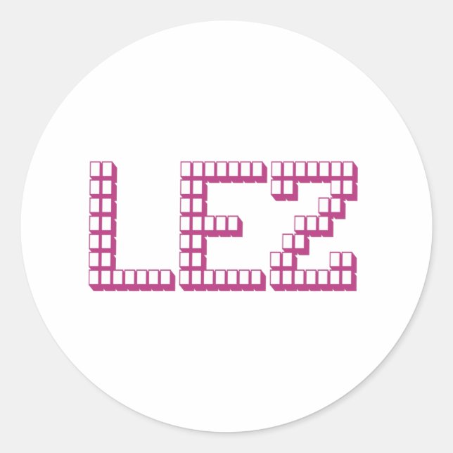 PEGATINA REDONDA LEZ (Anverso)