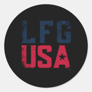 Pegatina Redonda Lfg Usa Uswnt Jugadores Association Soccer