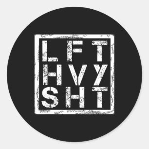 Pegatina Redonda Lft Hvy Sht - Levantar Heavy Shi...
