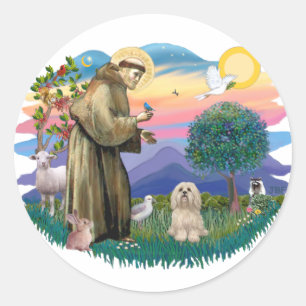 Pegatina Redonda Lhasa Apso (#9)