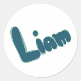 Pegatina Redonda Liam