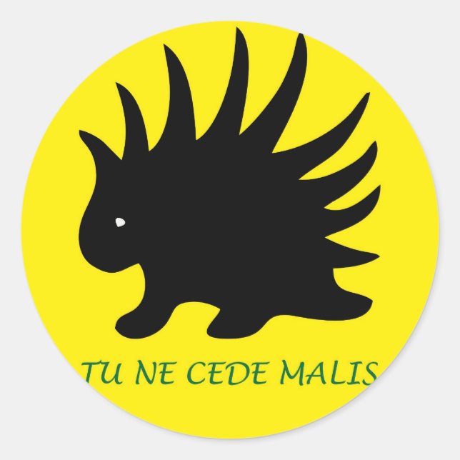 Pegatina Redonda Liberal Porcupine Sheet - M3 (Anverso)