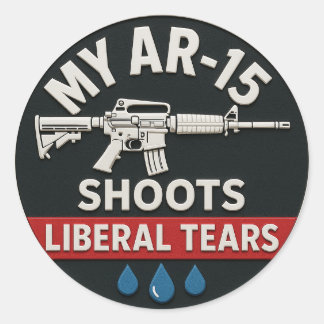 PEGATINA REDONDA LIBERAL TEARS STICKERS