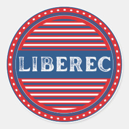 Pegatina Redonda Liberec City Pride Emblem – Czech Identity