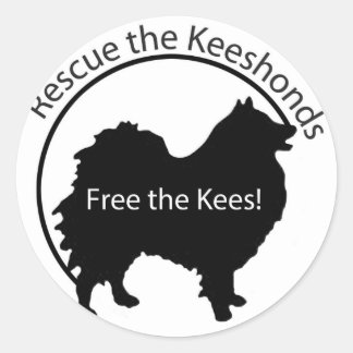 Pegatina Redonda ¡Liberen a los Kees!