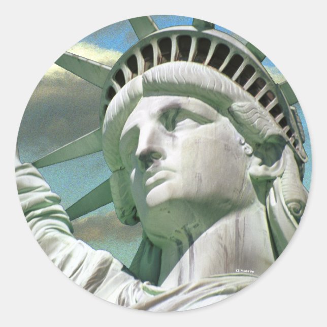 PEGATINA REDONDA LIBERTAD (Anverso)