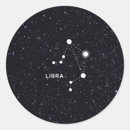 Pegatina Redonda Libra