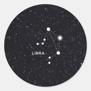 Pegatina Redonda Libra
