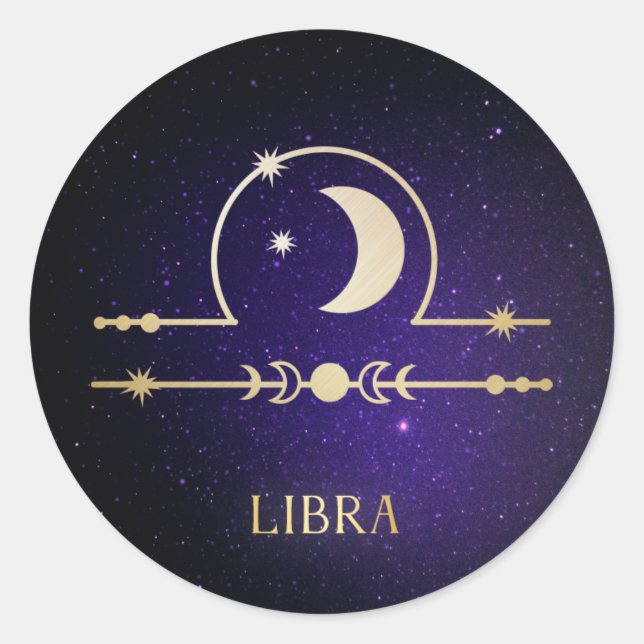Pegatina Redonda Libra (Anverso)