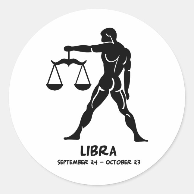Pegatina Redonda Libra (Anverso)