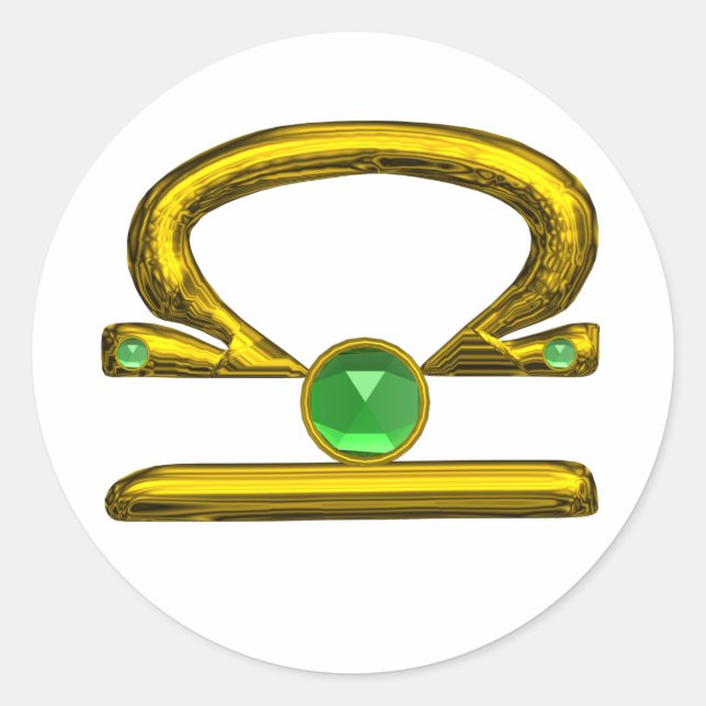 PEGATINA REDONDA LIBRA (Anverso)