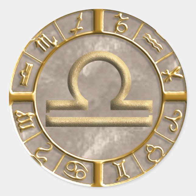 Pegatina Redonda Libra (Anverso)