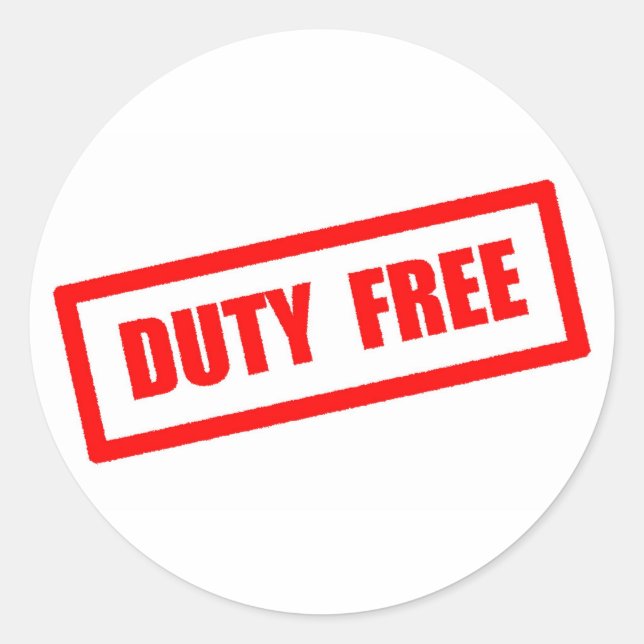 Pegatina Redonda Libre de derechos (Anverso)