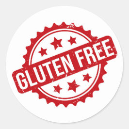 Pegatina Redonda Libre de gluten