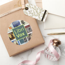 Pegatina Redonda LibriVox Sticker Sheet