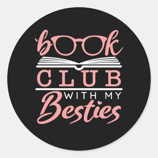 Pegatina Redonda Libro Club Con Mis Bestias (Anverso)